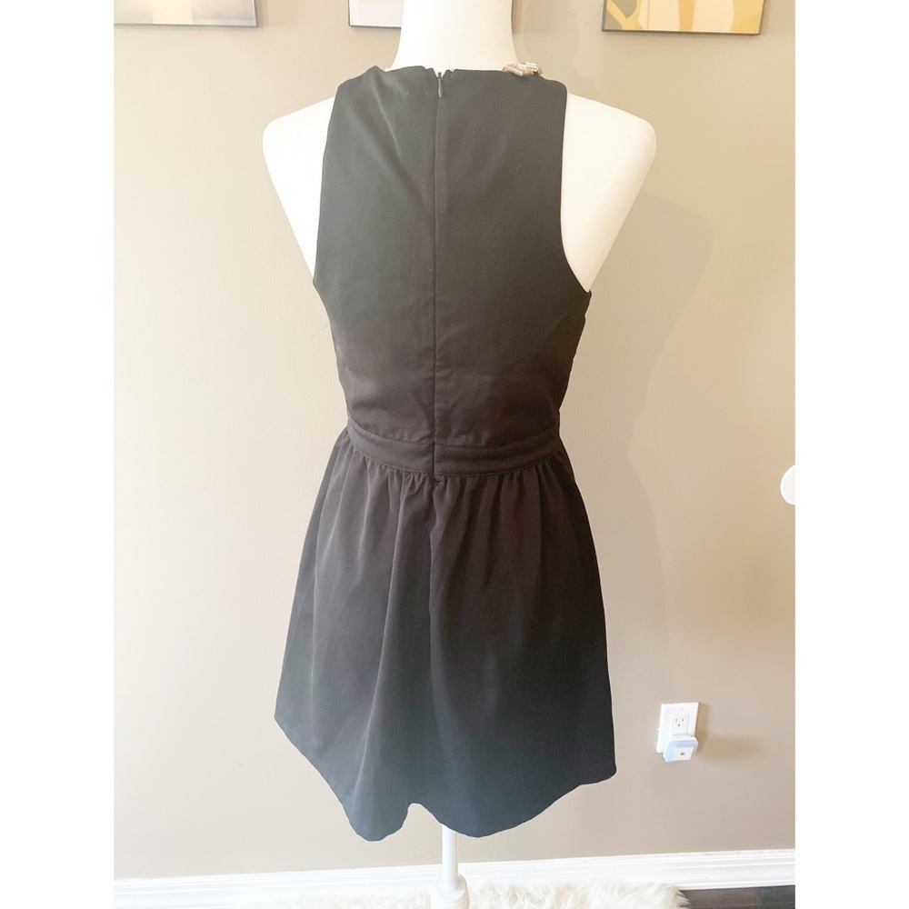 Do & Be Black Mesh Paneling LBD Mini Dress - Picture 2 of 5